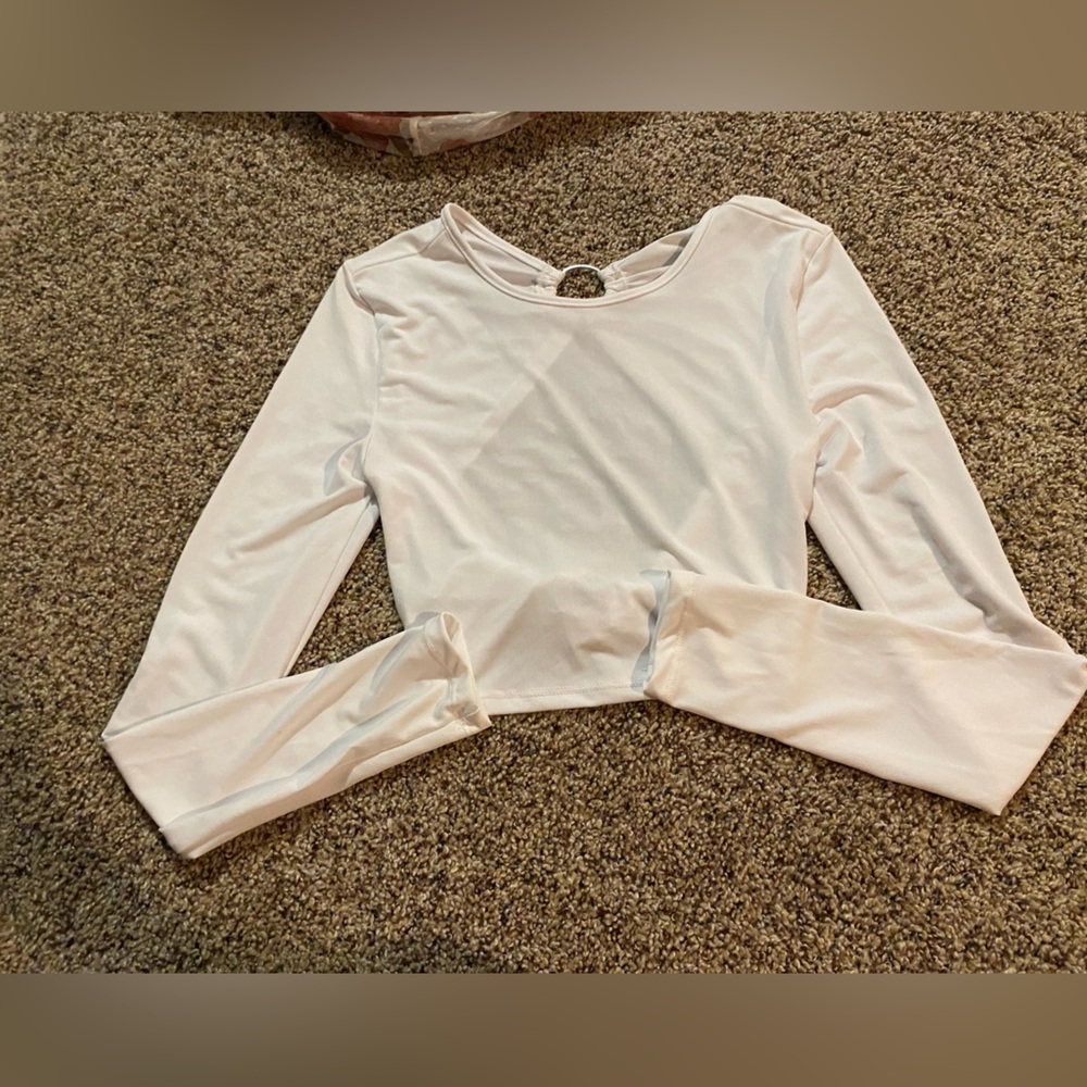 white crop top